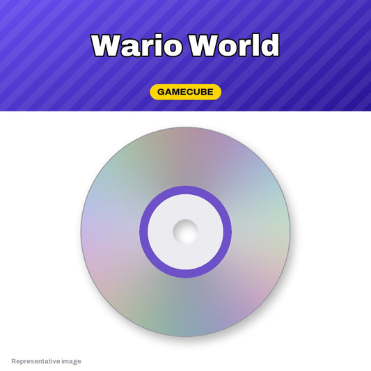 Representative Wario World GameCube game disc, pre-owned