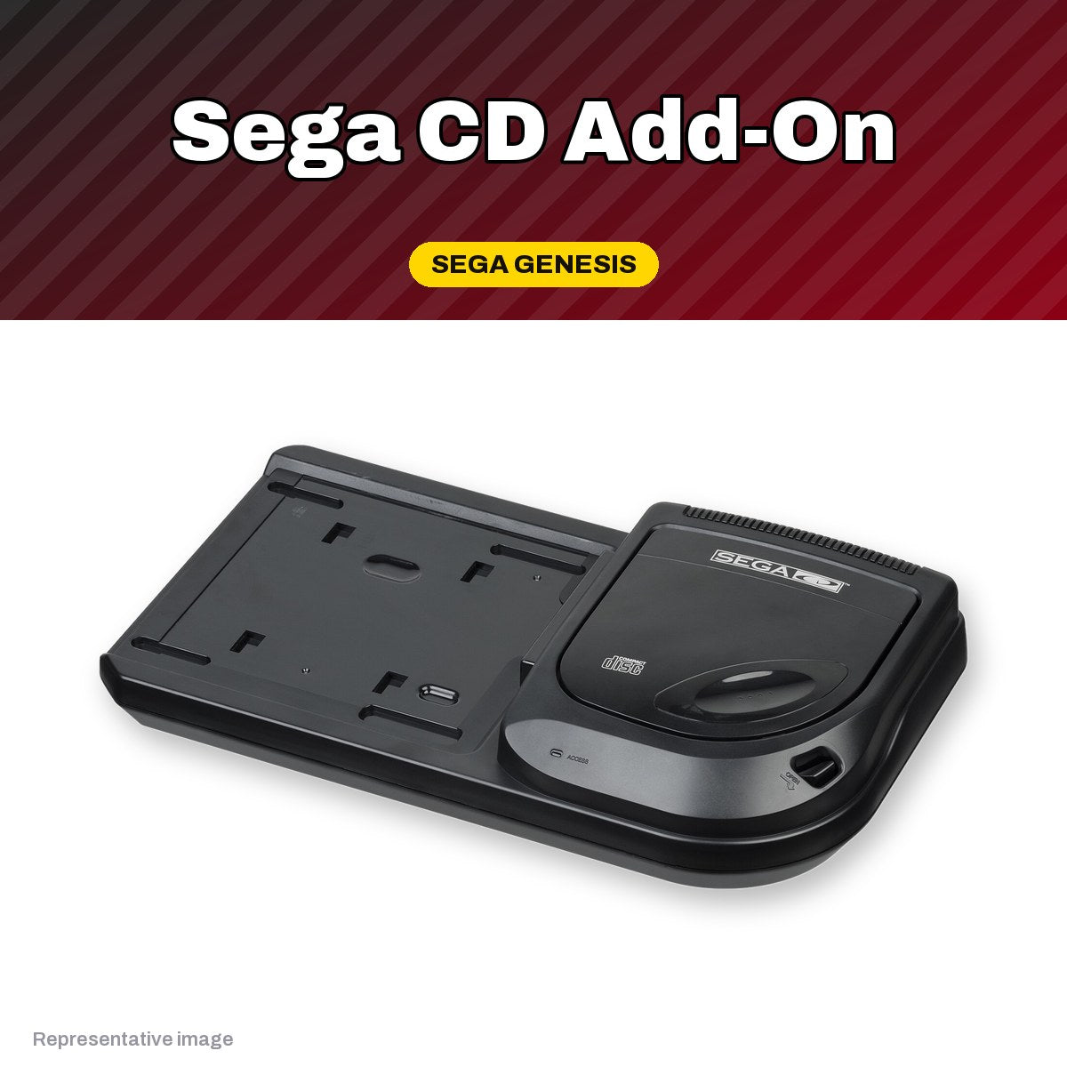 Representative Sega CD add-on for the Sega Genesis, pre-owned, view 2