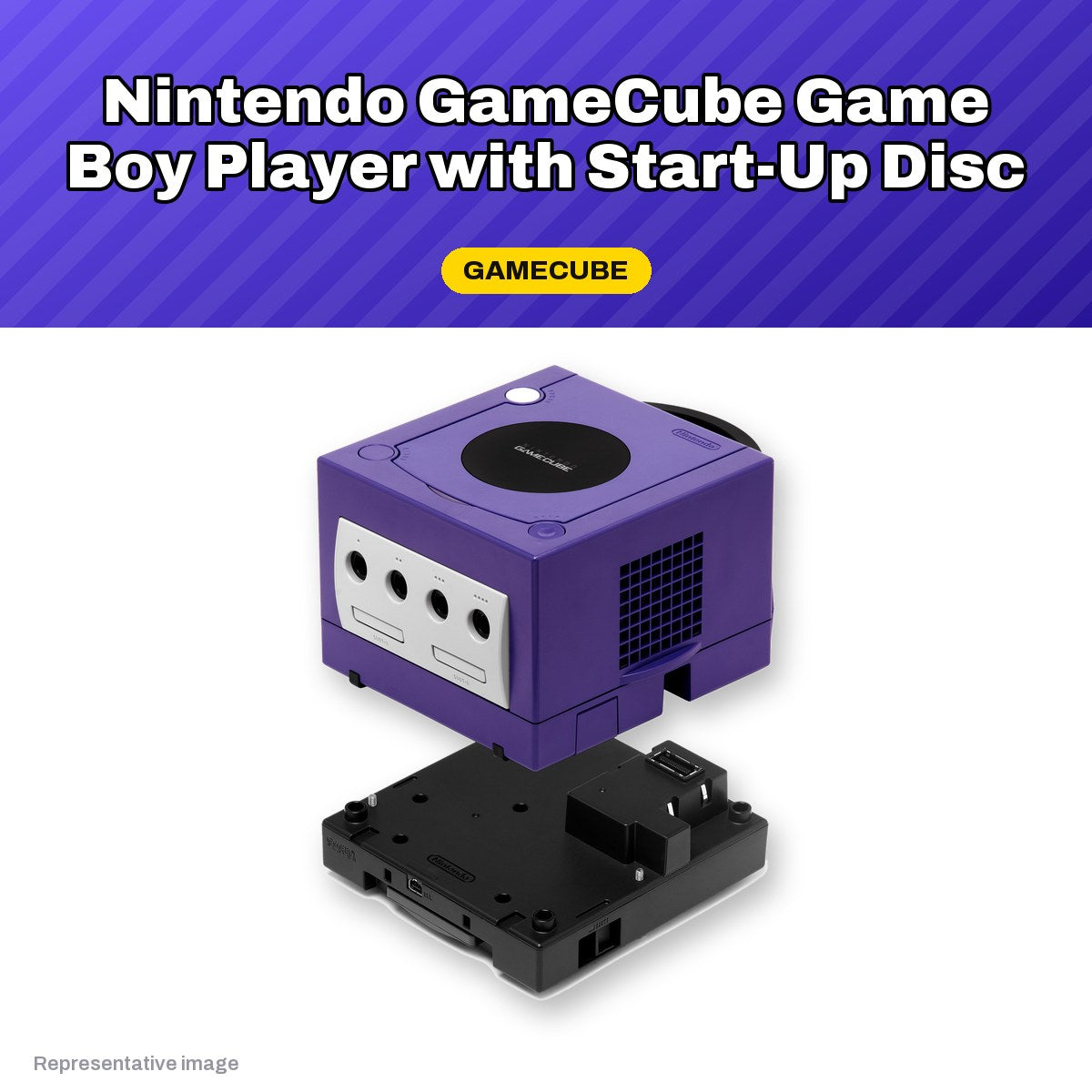 Representative Nintendo GameCube Game Boy Player with start-up disc, pre-owned, view 2