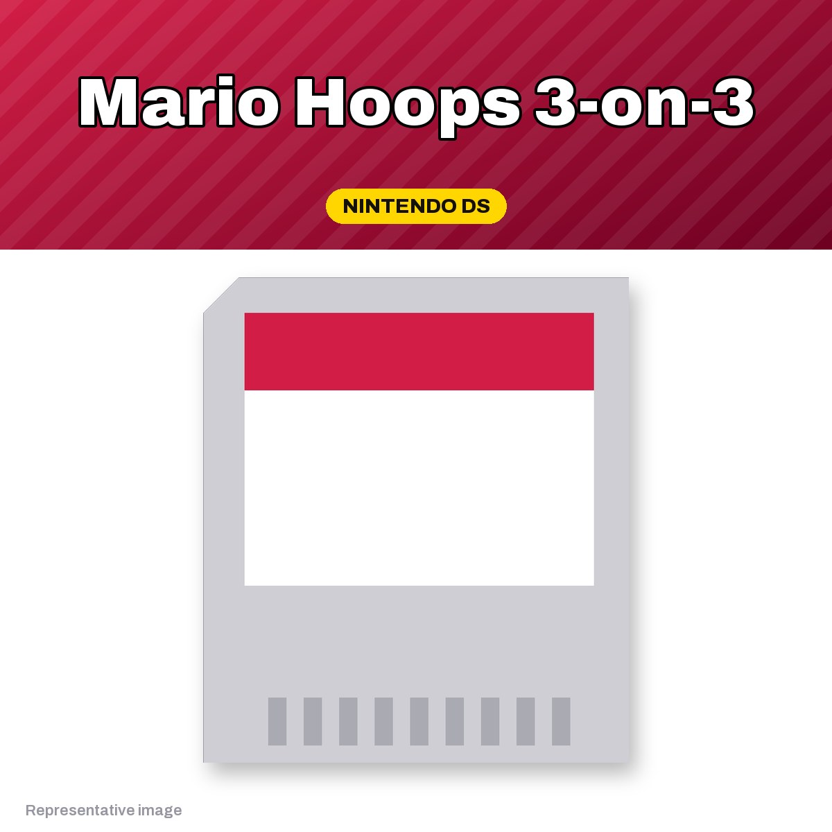 Representative Mario Hoops 3-on-3 Nintendo DS game card, pre-owned