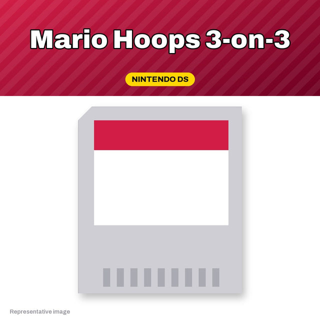 Representative Mario Hoops 3-on-3 Nintendo DS game card, pre-owned