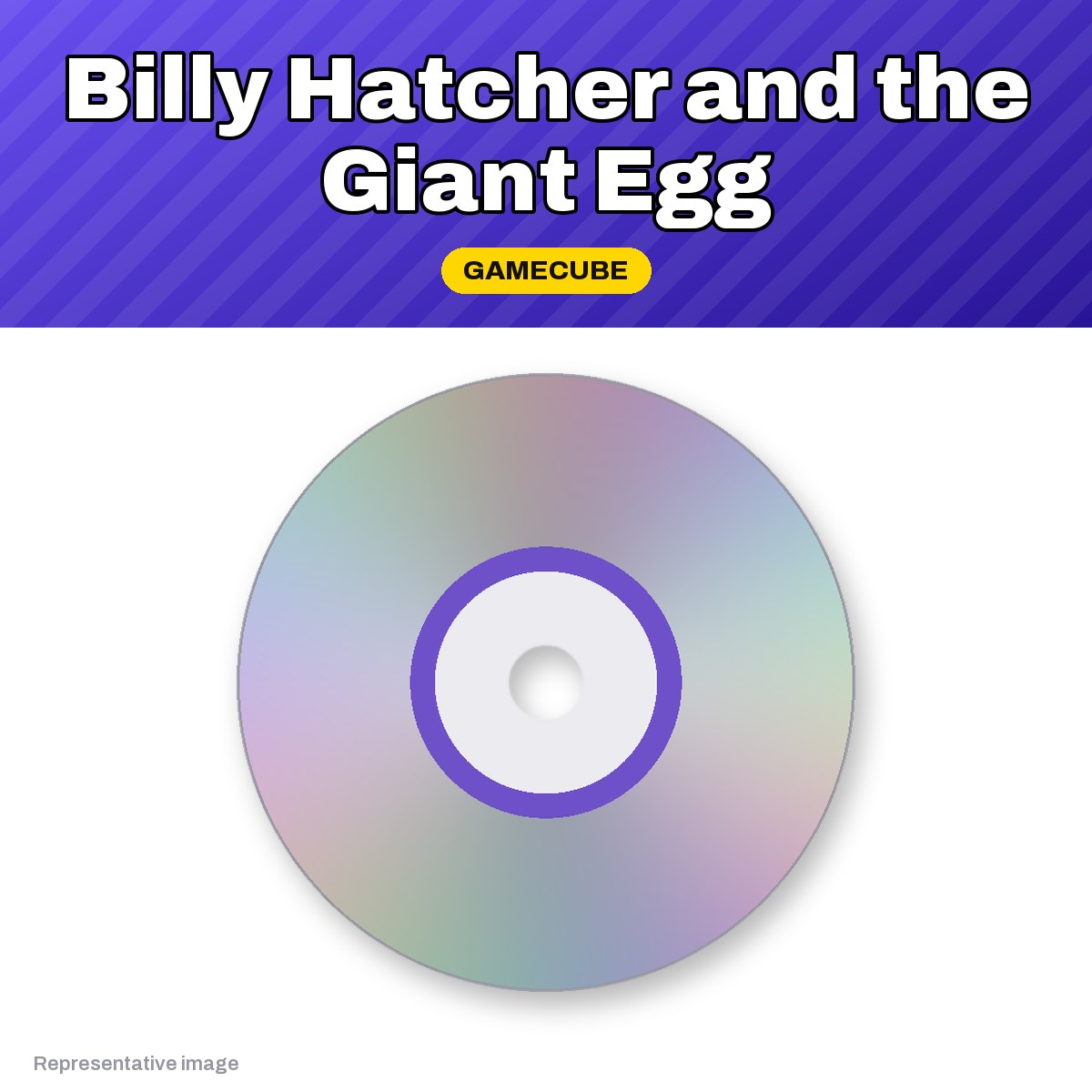 Representative Billy Hatcher and the Giant Egg GameCube game disc, pre-owned