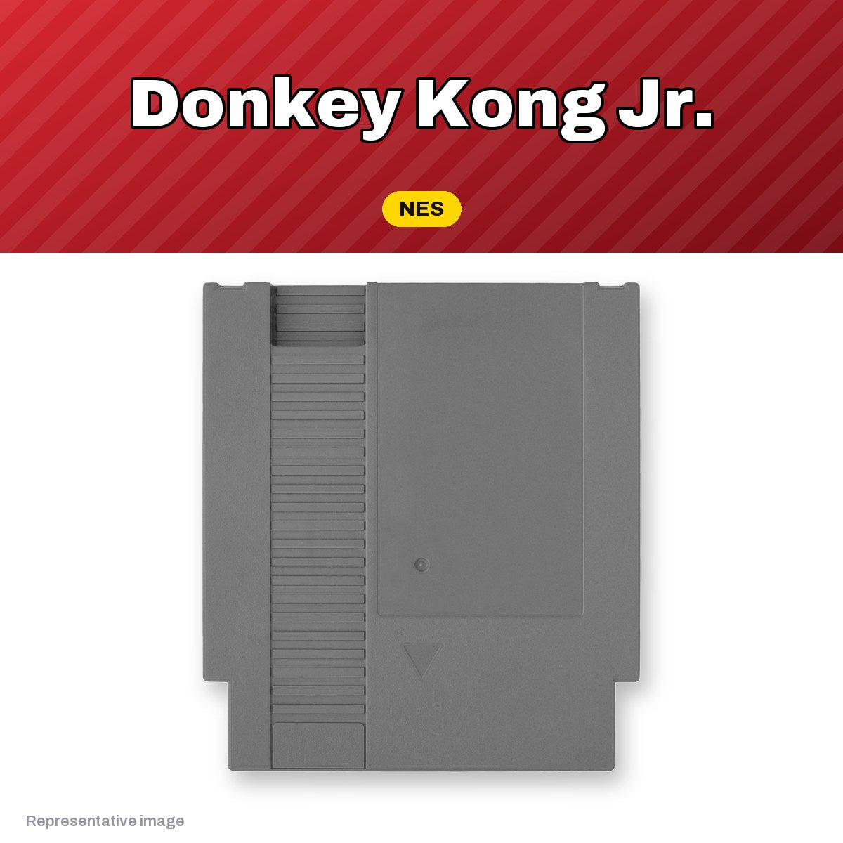 Representative Donkey Kong Jr. NES cartridge, pre-owned