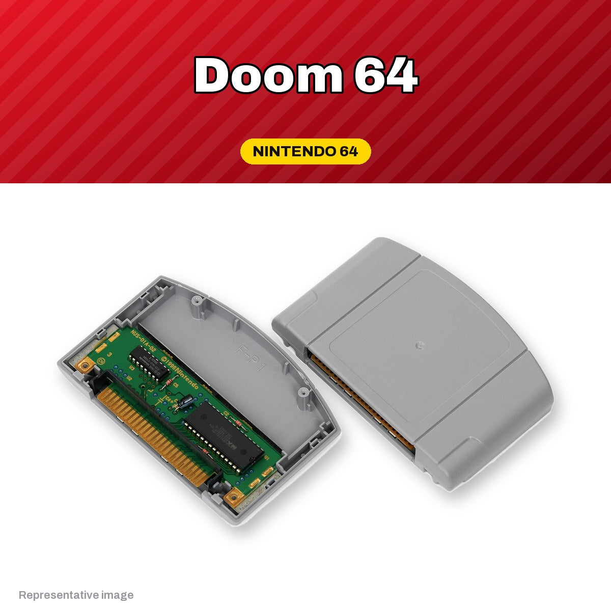 Representative Doom 64 Nintendo 64 cartridge, pre-owned