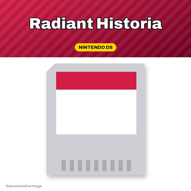 Representative Radiant Historia Nintendo DS game card, pre-owned