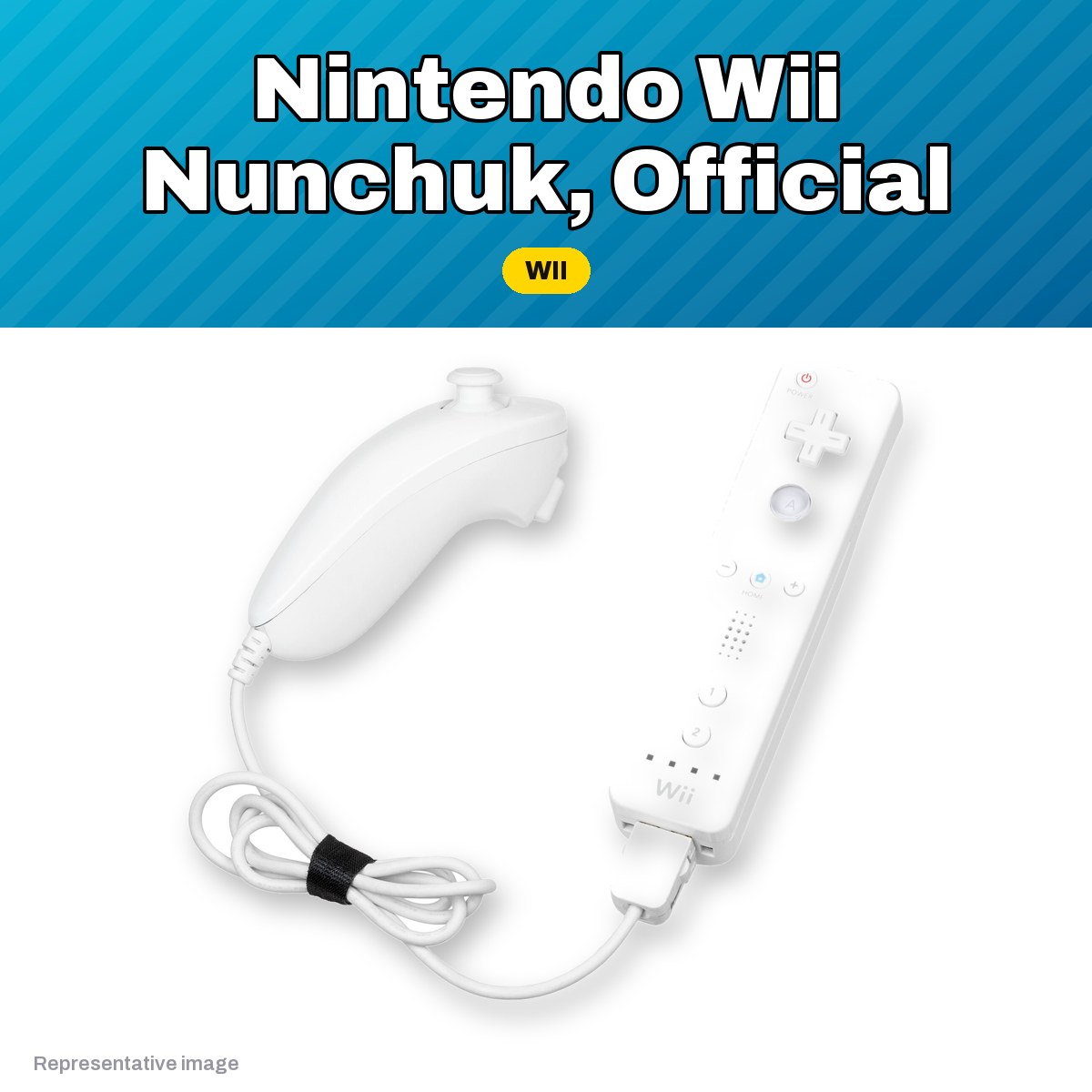 Representative official Nintendo Wii Nunchuk, pre-owned, view 2