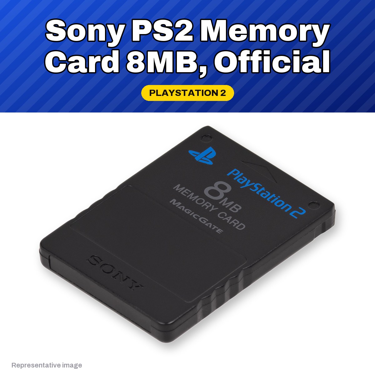 Representative Sony PlayStation 2 8MB memory card, pre-owned, view 2