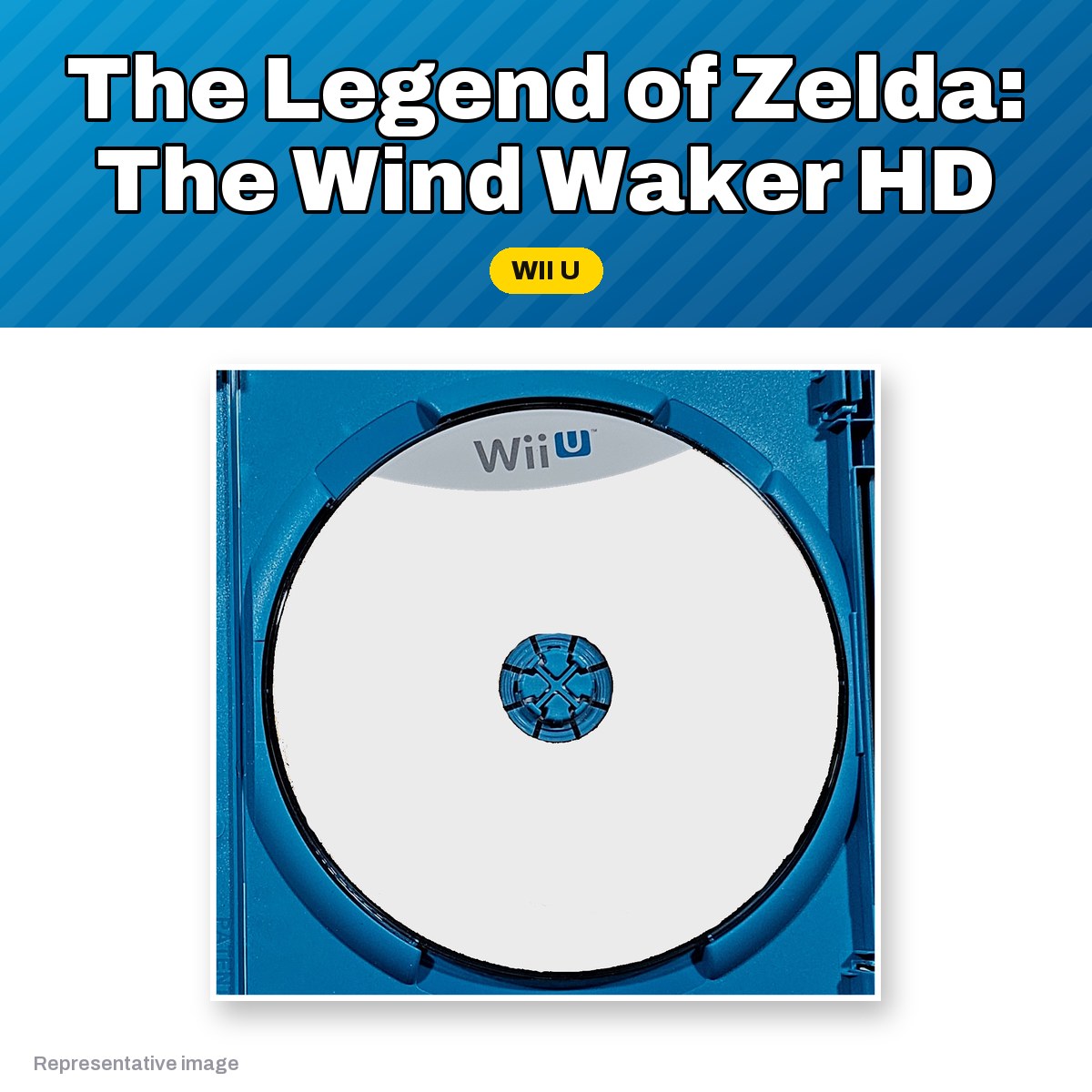 Representative The Legend of Zelda: The Wind Waker HD Wii U game disc, pre-owned