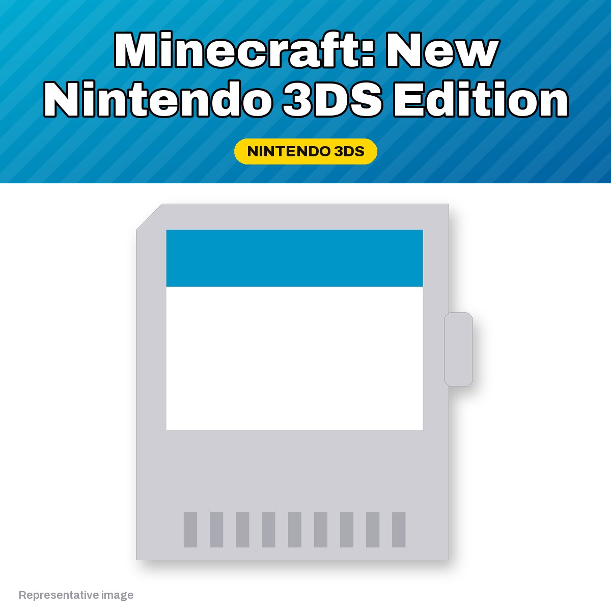 Representative Minecraft: New Nintendo 3DS Edition game card, pre-owned
