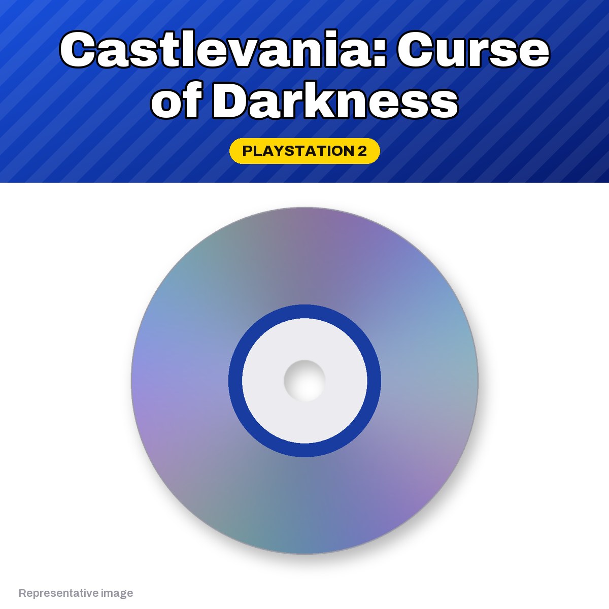 Representative Castlevania: Curse of Darkness PlayStation 2 game disc, pre-owned