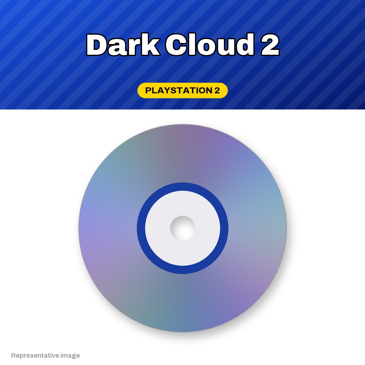 Representative Dark Cloud 2 PS2 game disc, pre-owned