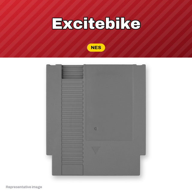Representative Excitebike NES cartridge, pre-owned