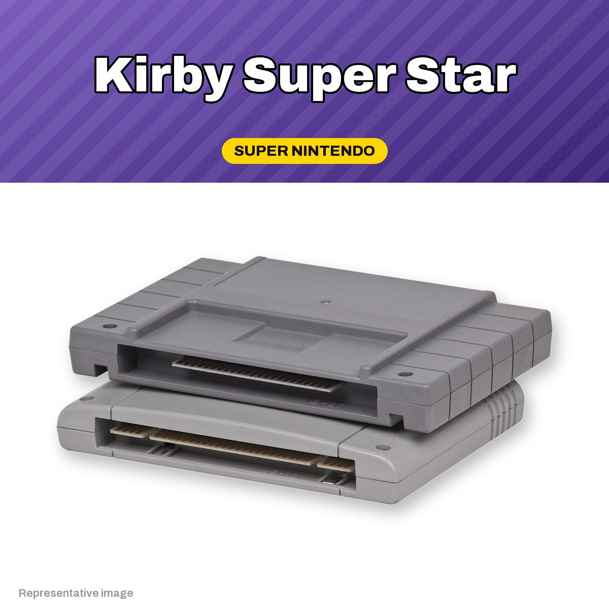 Representative Kirby Super Star Super Nintendo cartridge, pre-owned