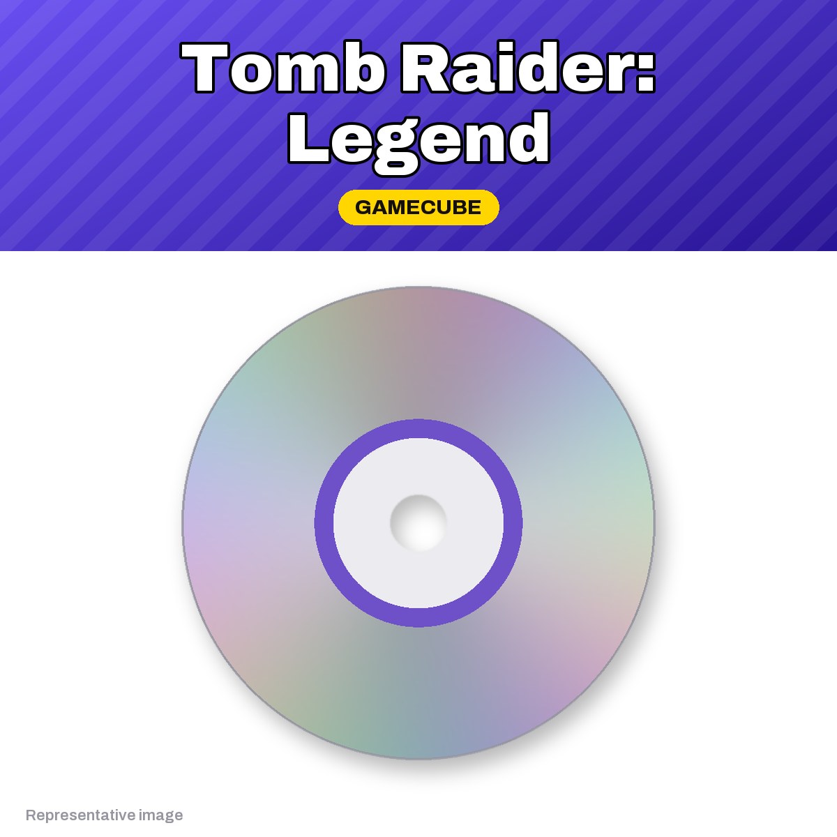 Representative Tomb Raider: Legend GameCube game disc, pre-owned