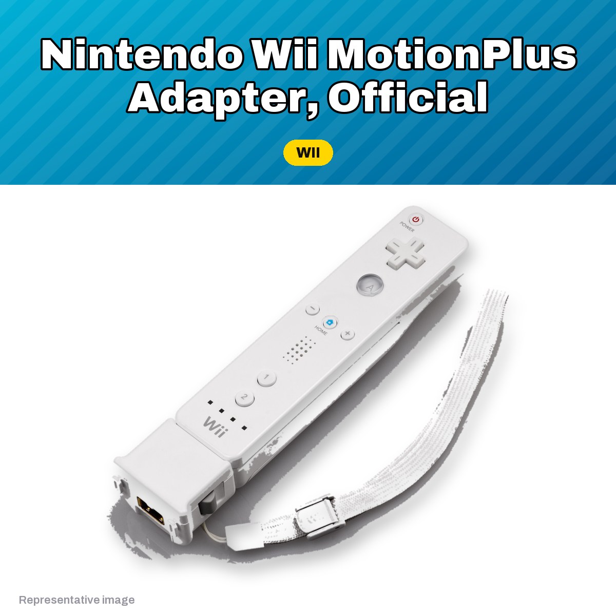 Representative official Nintendo Wii MotionPlus adapter, pre-owned, view 2