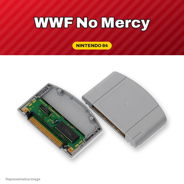Representative WWF No Mercy Nintendo 64 cartridge, pre-owned