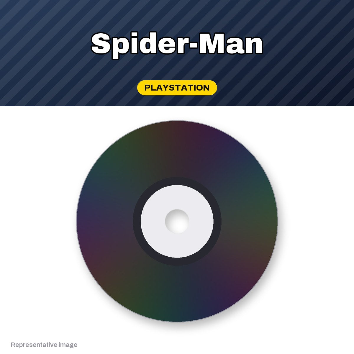 Representative Spider-Man PlayStation game disc, pre-owned