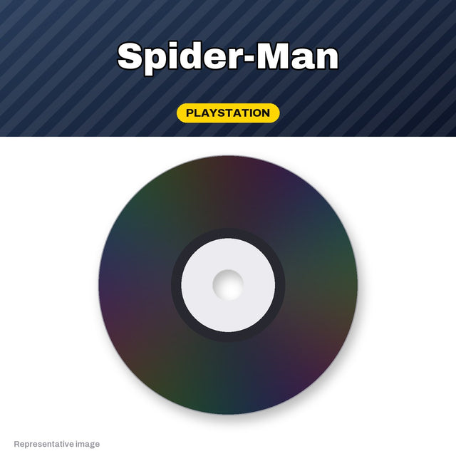 Representative Spider-Man PlayStation game disc, pre-owned