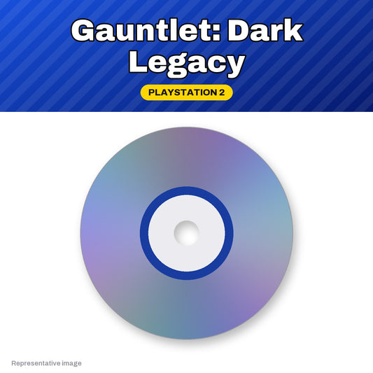 Representative Gauntlet: Dark Legacy PlayStation 2 game disc, pre-owned