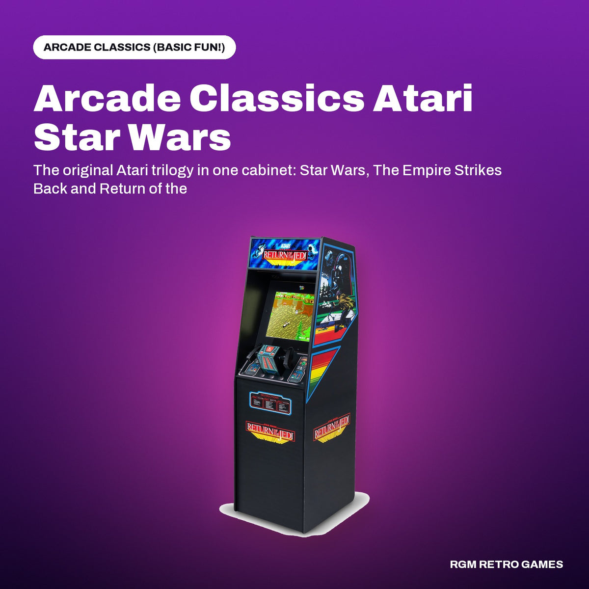 Arcade Classics Atari Star Wars Ultra Series Arcade Machine in a Arcade Classics (Basic Fun!) color scene