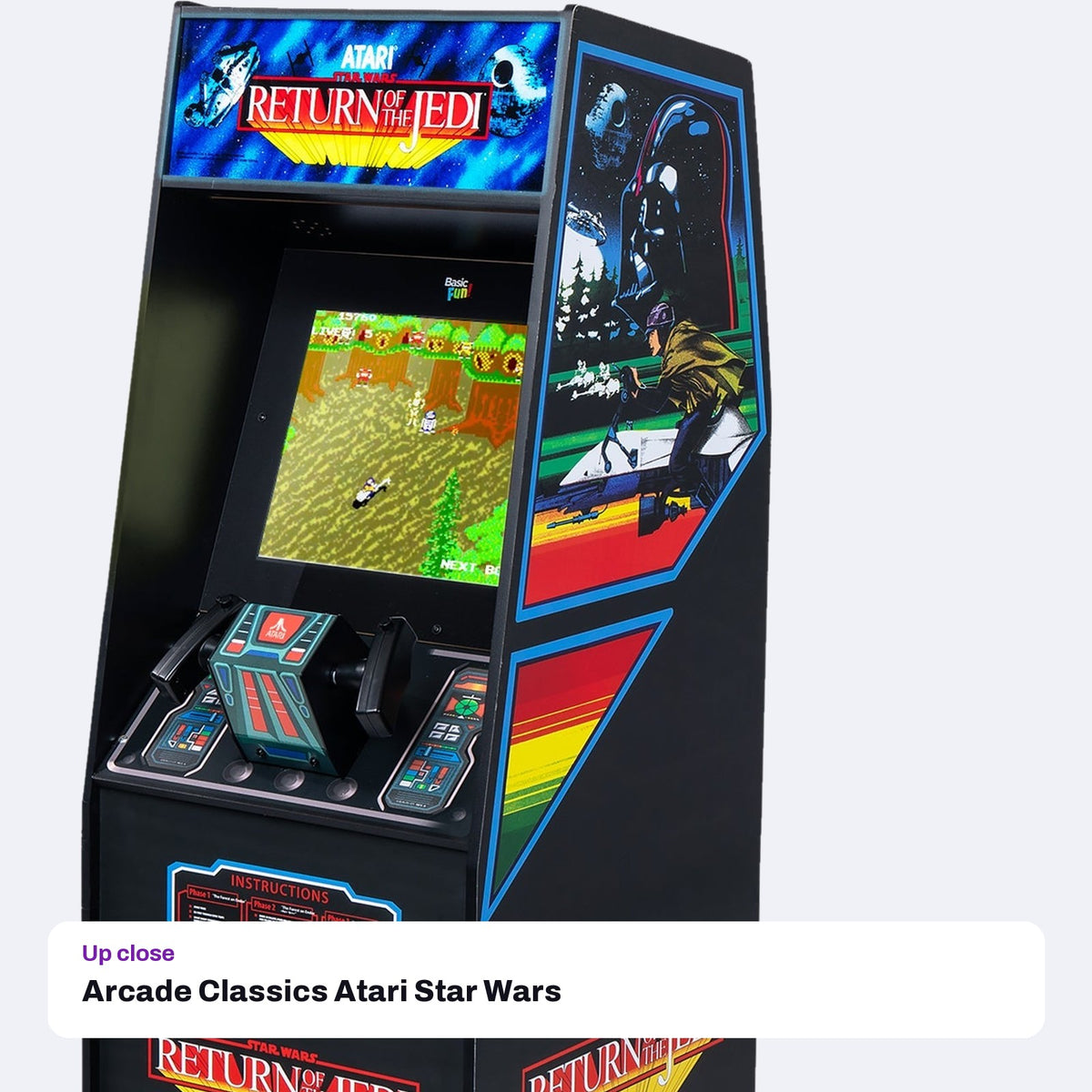 Arcade Classics Atari Star Wars Ultra Series Arcade Machine, close-up detail