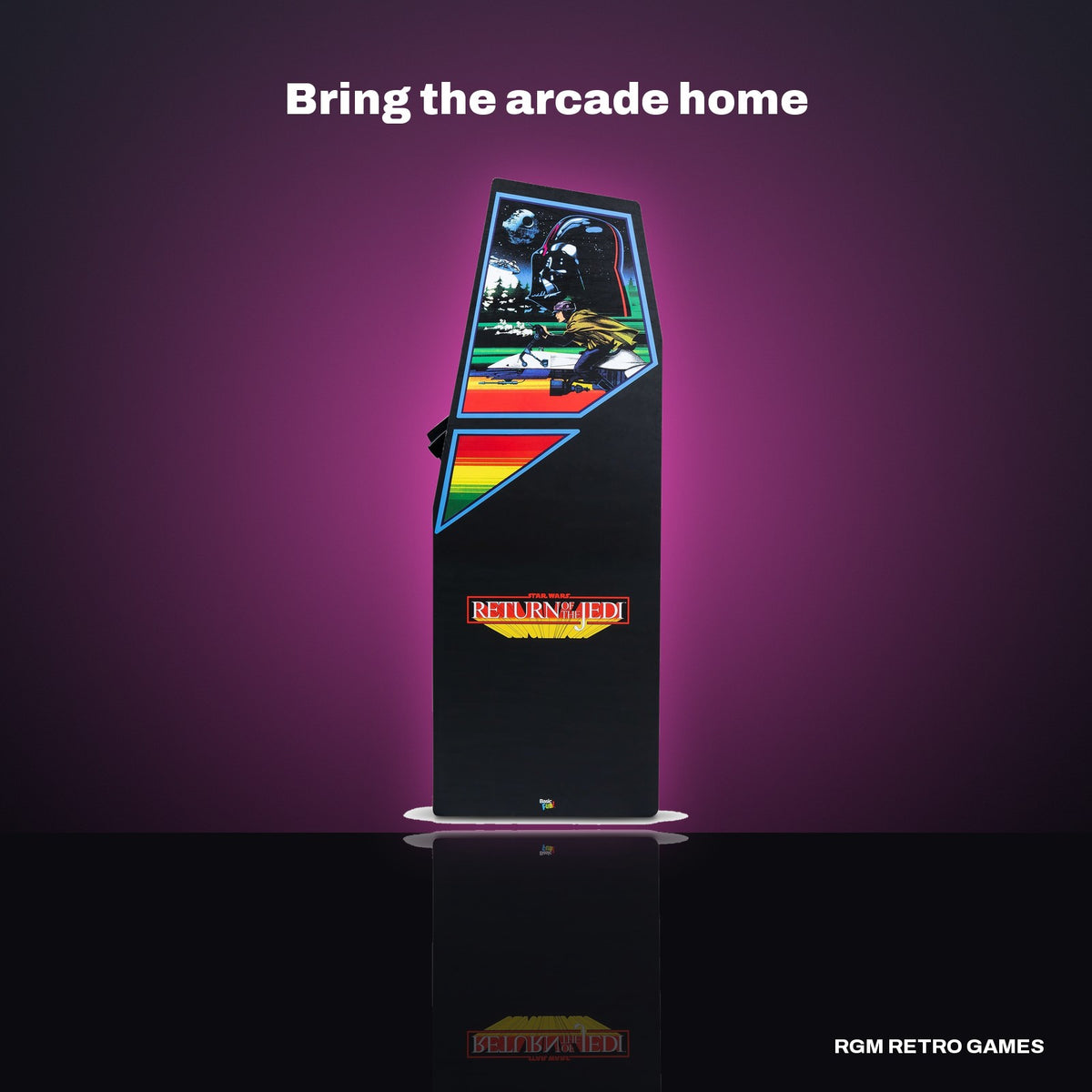 Arcade Classics Atari Star Wars Ultra Series Arcade Machine in a dark studio setting