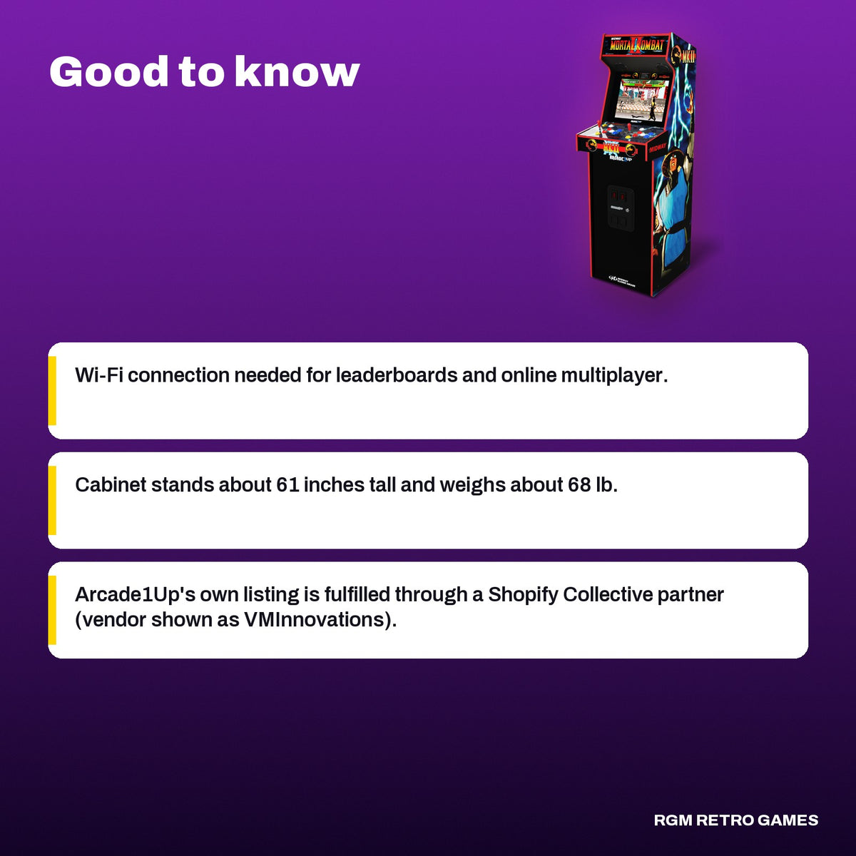 Arcade1Up Mortal Kombat II Deluxe Arcade Machine (14 Games), good to know before you buy