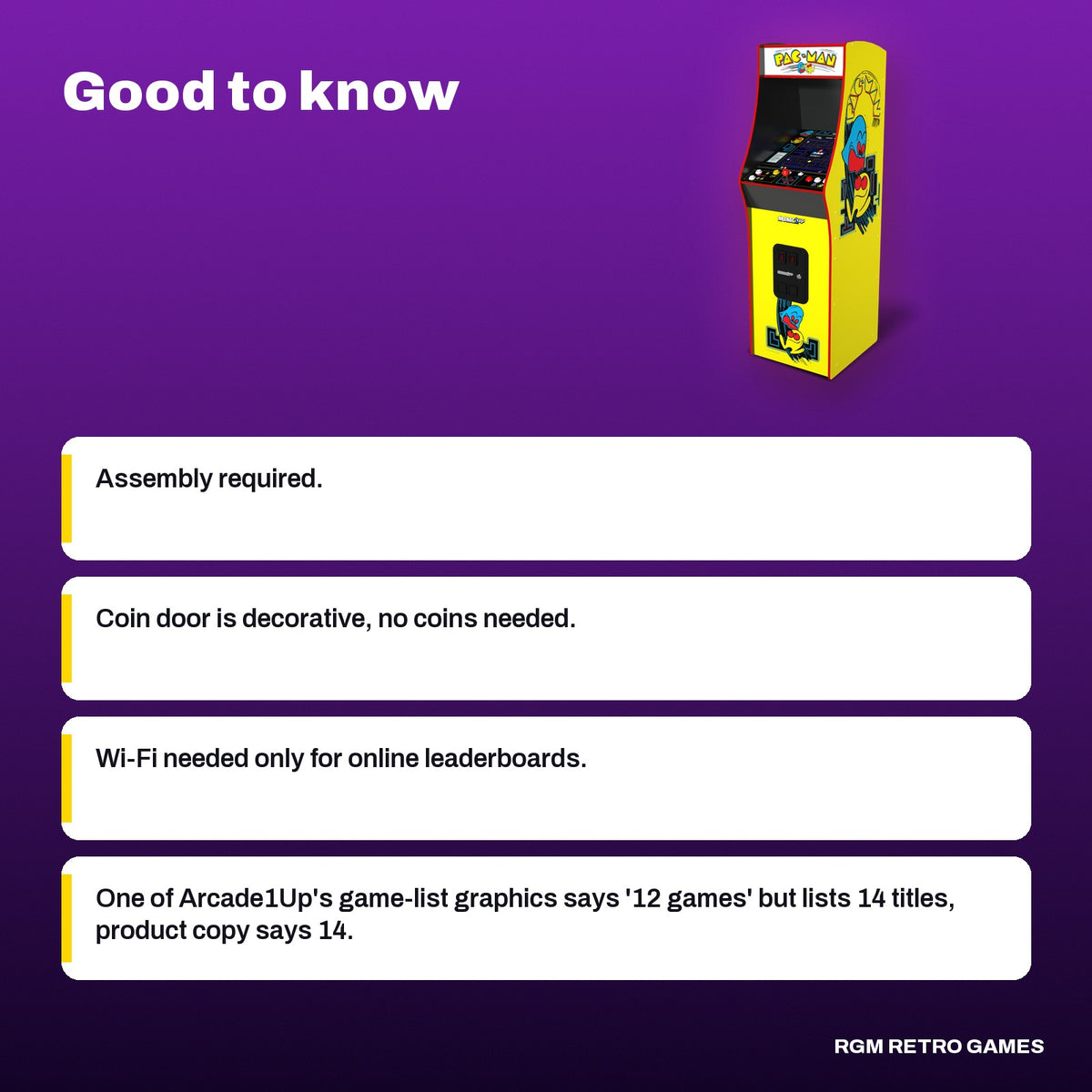 Arcade1Up PAC-MAN Deluxe Arcade Machine, good to know before you buy