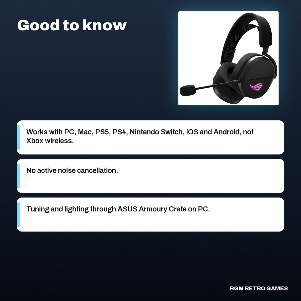 ASUS ROG Pelta Wireless Gaming Headset - Black, good to know before you buy