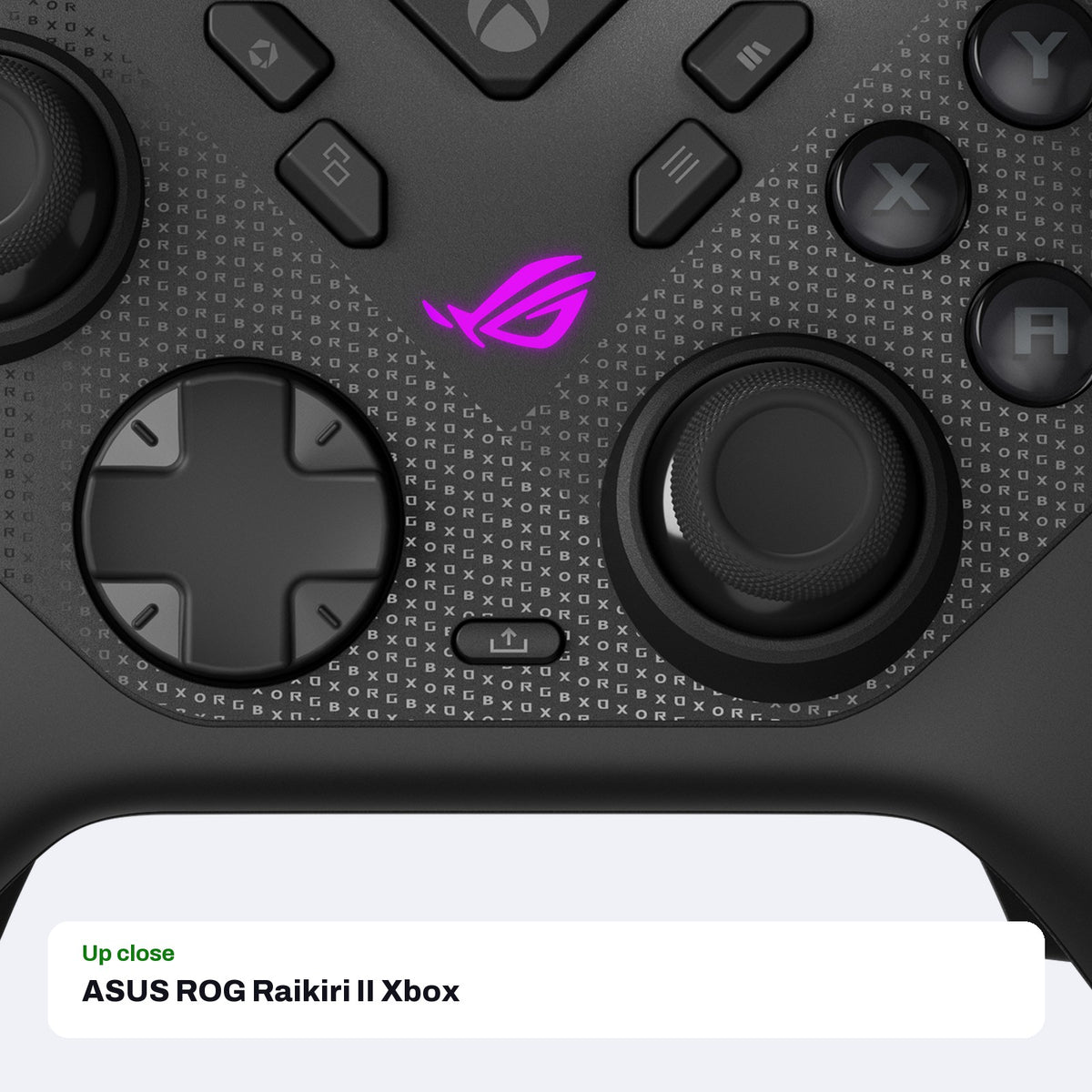 ASUS ROG Raikiri II Xbox Wireless Controller, close-up detail