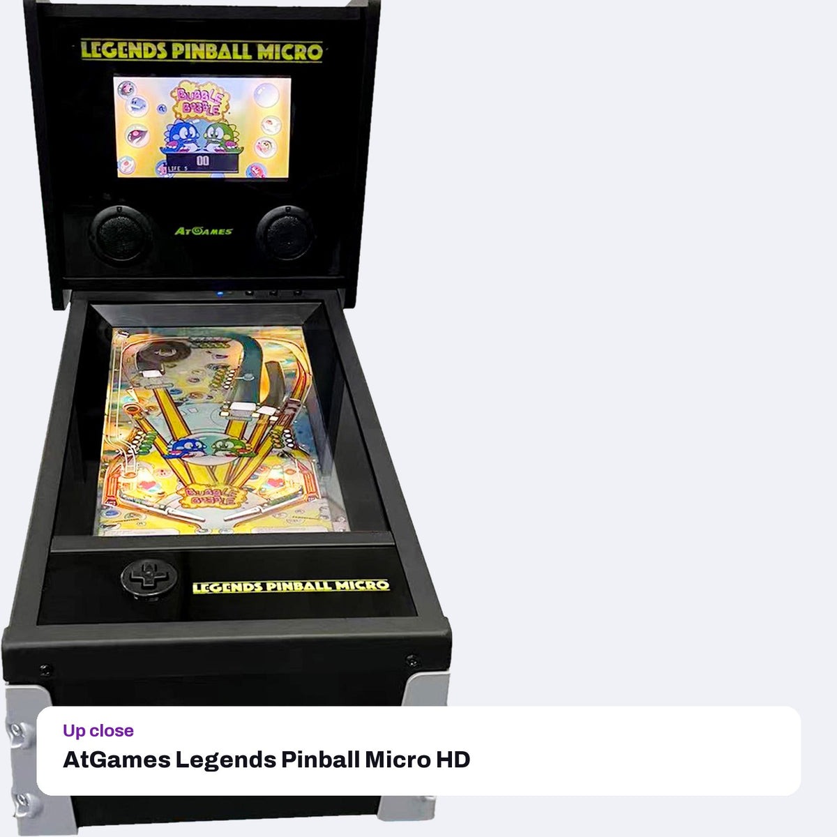 AtGames Legends Pinball Micro HD, close-up detail