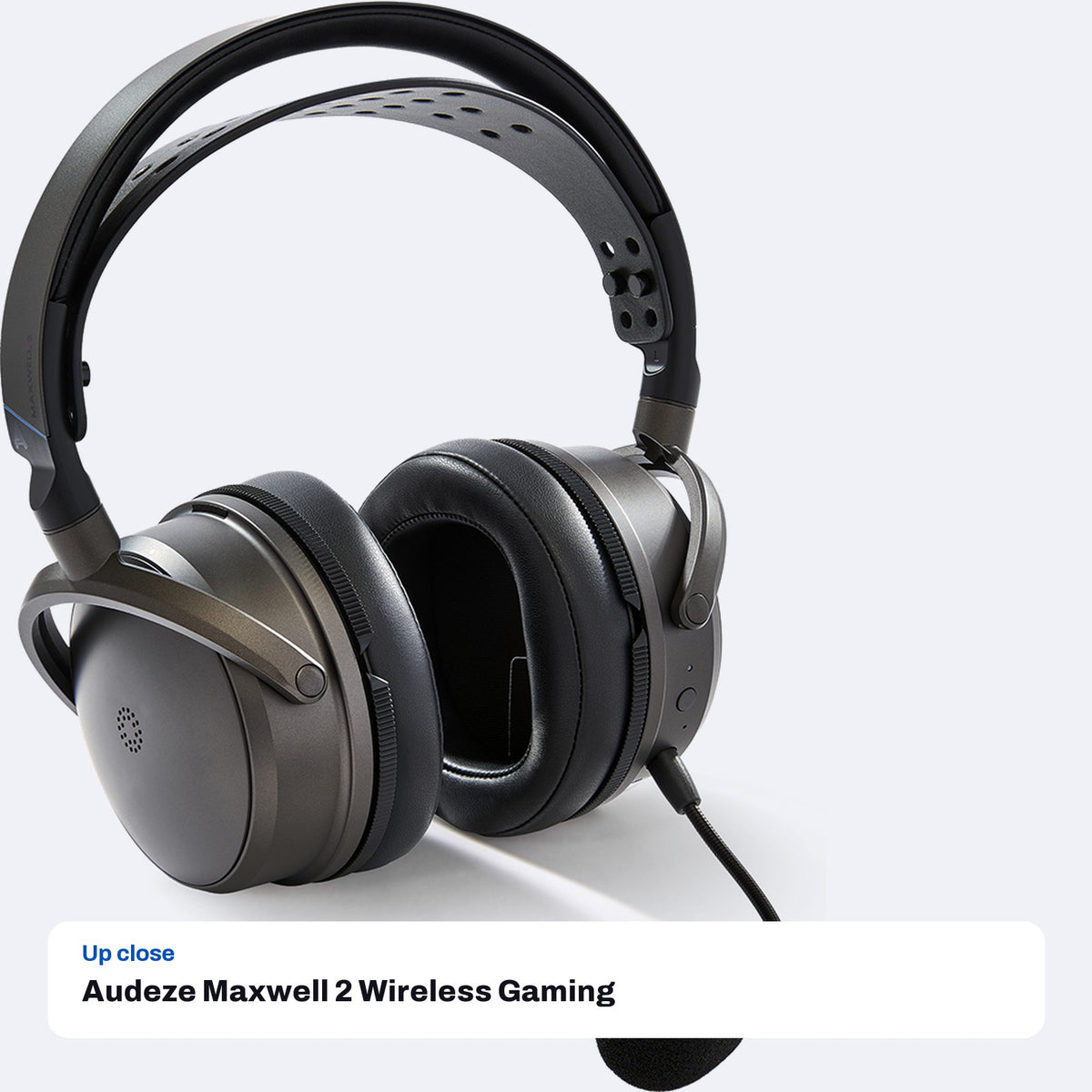 Audeze Maxwell 2 Wireless Gaming Headset for PlayStation, close-up detail