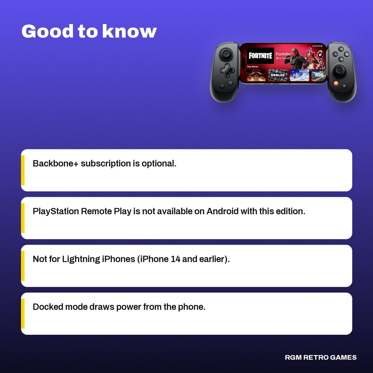 Backbone Pro Mobile Gaming Controller (USB-C), good to know before you buy