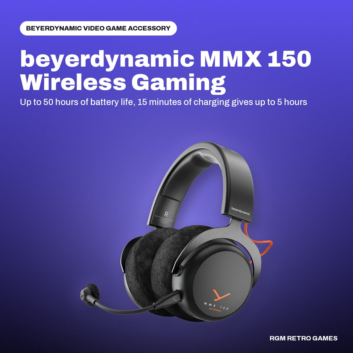 beyerdynamic MMX 150 Wireless Gaming Headset - Black in a beyerdynamic color scene