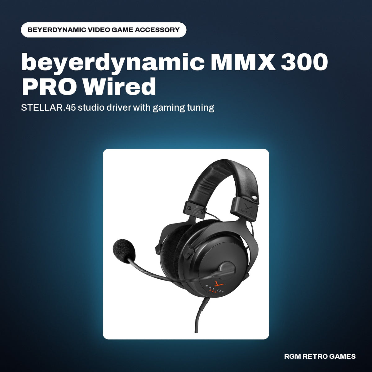 beyerdynamic MMX 300 PRO Wired Gaming Headset in a beyerdynamic color scene