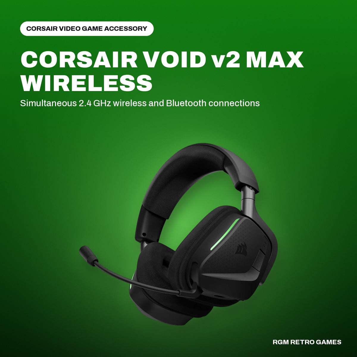 CORSAIR VOID v2 MAX WIRELESS Gaming Headset for Xbox - Carbon in a CORSAIR color scene