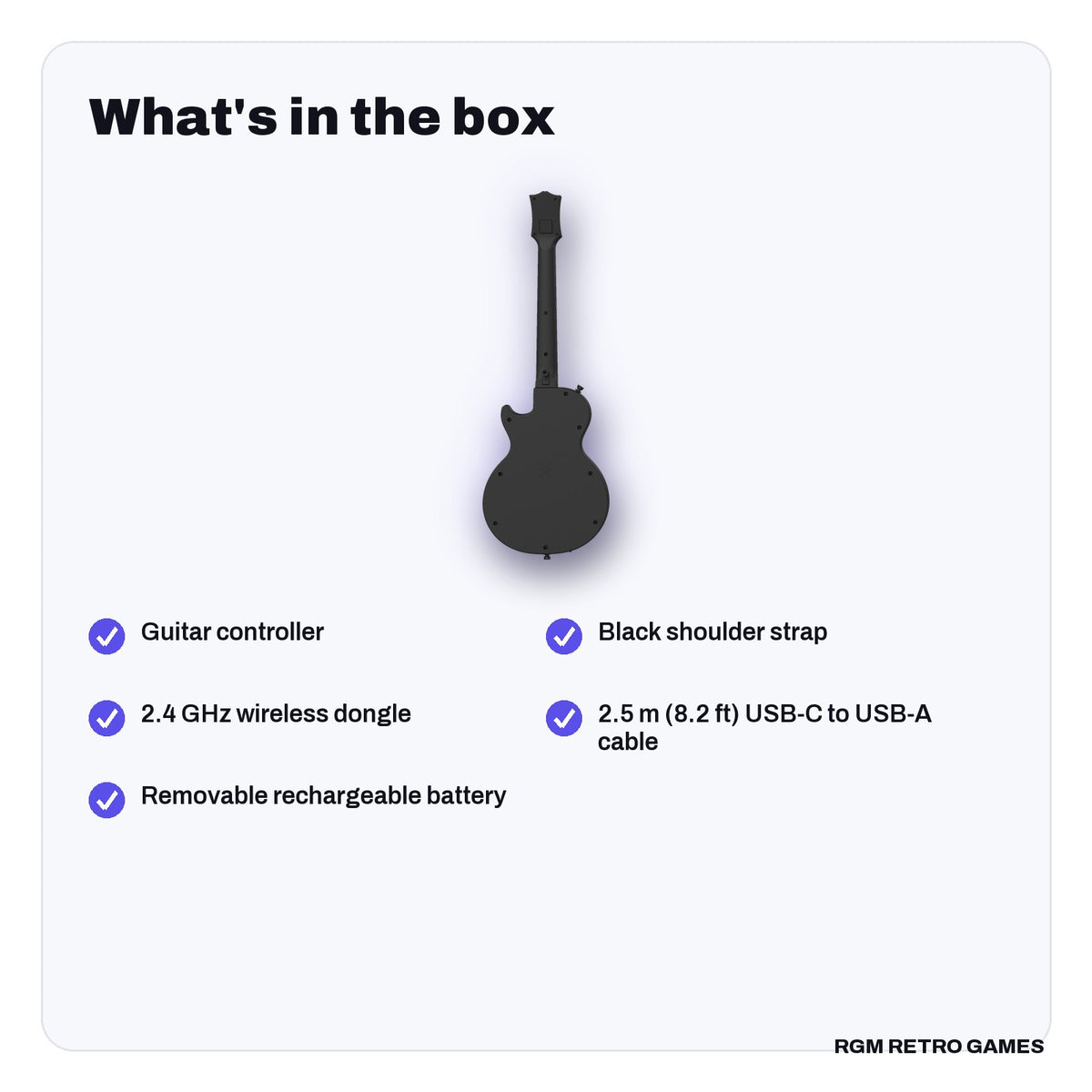 What's in the box with the CRKD Gibson Les Paul Alpine White Pro Edition Guitar Controller (Multi-platform)