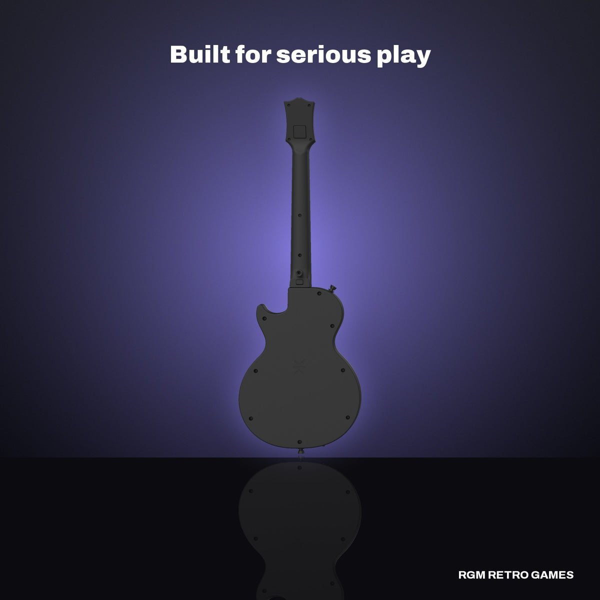 CRKD Gibson Les Paul Alpine White Pro Edition Guitar Controller (Multi-platform) in a dark studio setting