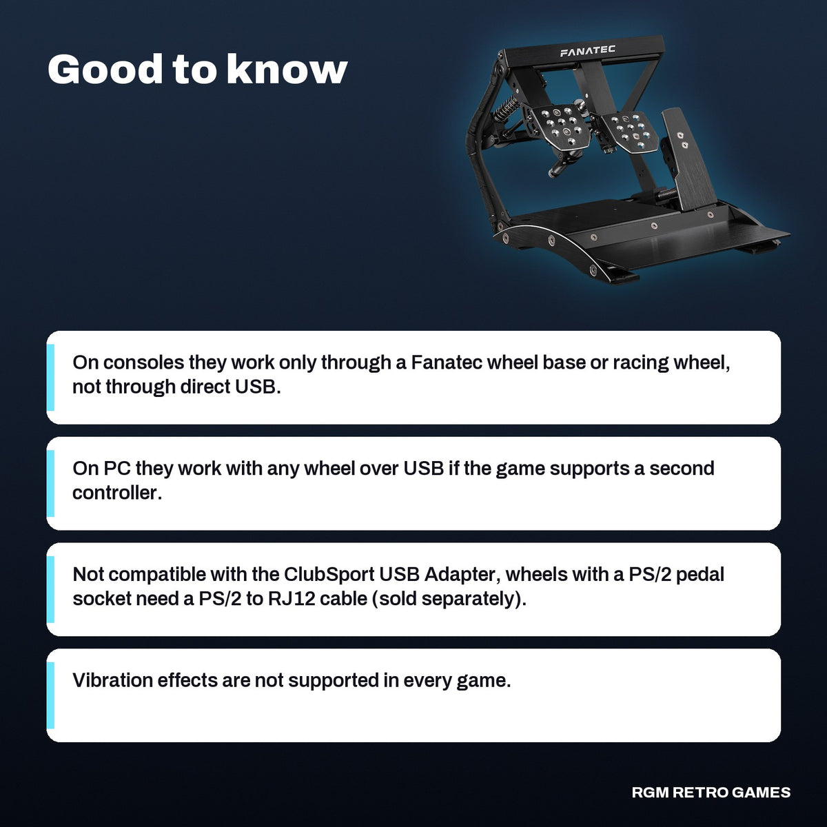 Fanatec ClubSport Pedals V3 Inverted, good to know before you buy