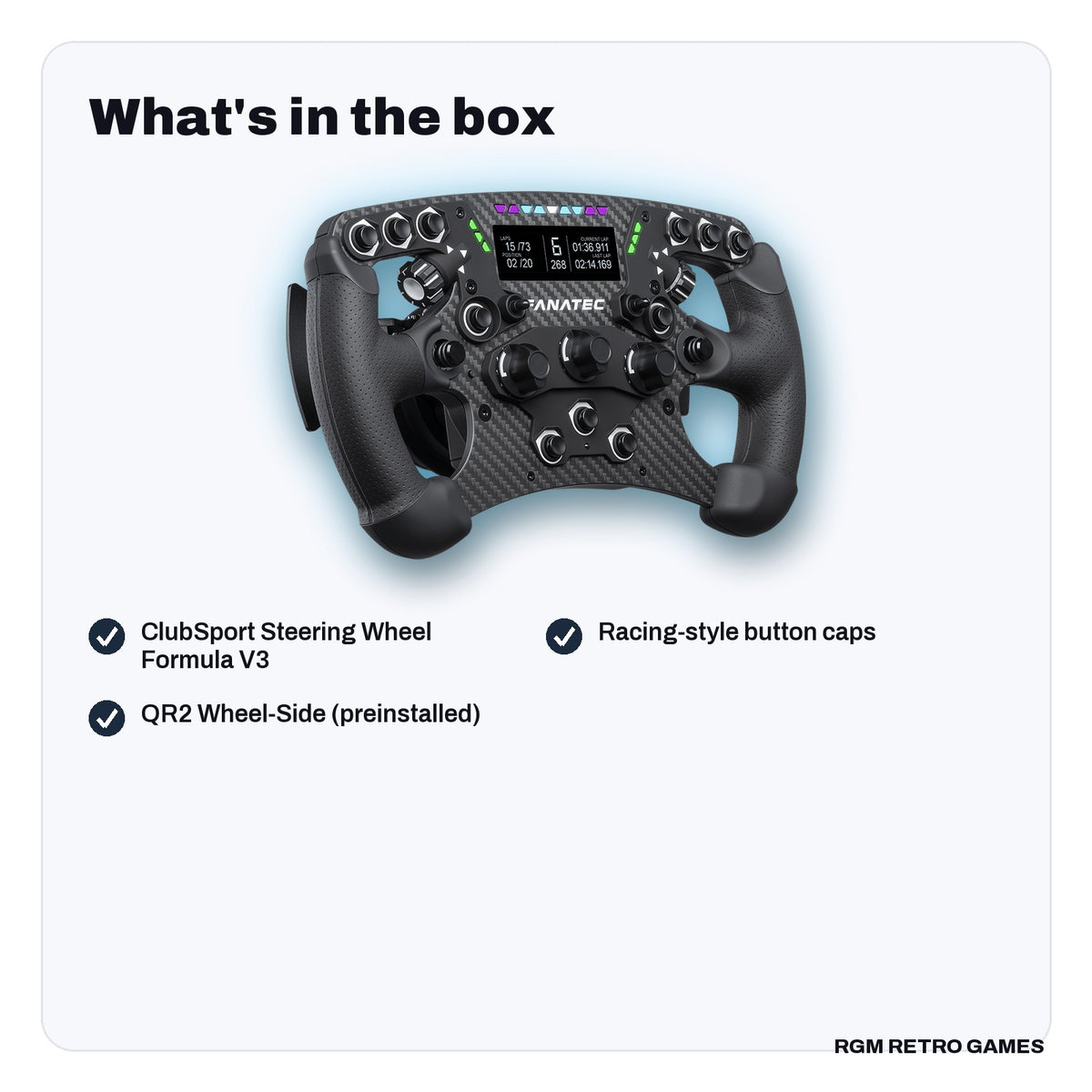 What's in the box with the Fanatec ClubSport Steering Wheel Formula V3