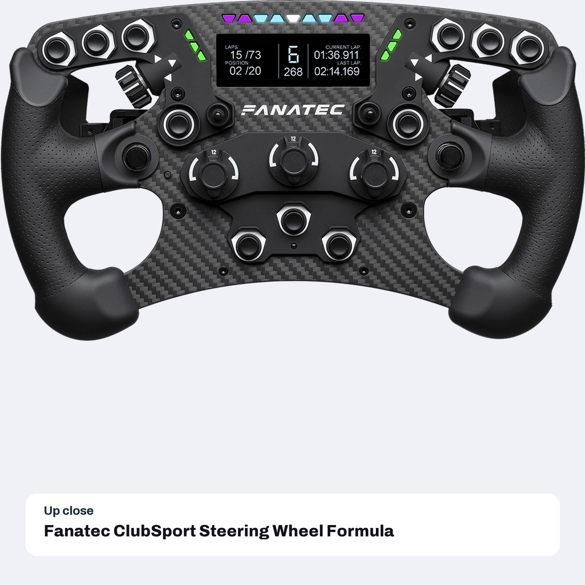 Fanatec ClubSport Steering Wheel Formula V3, close-up detail