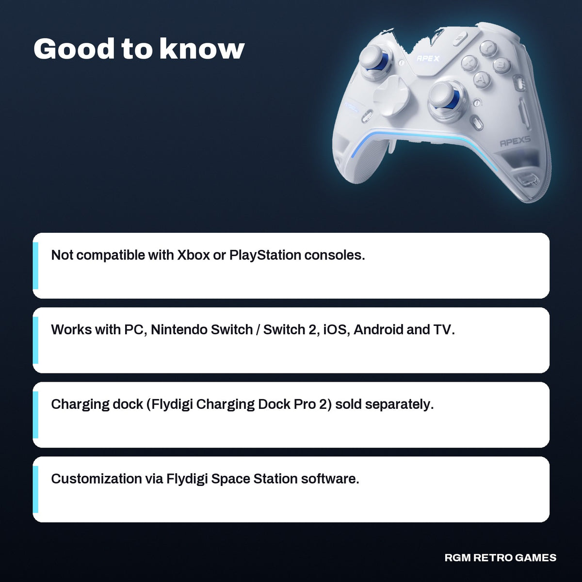 Flydigi Apex 5 Wireless PC Controller, good to know before you buy