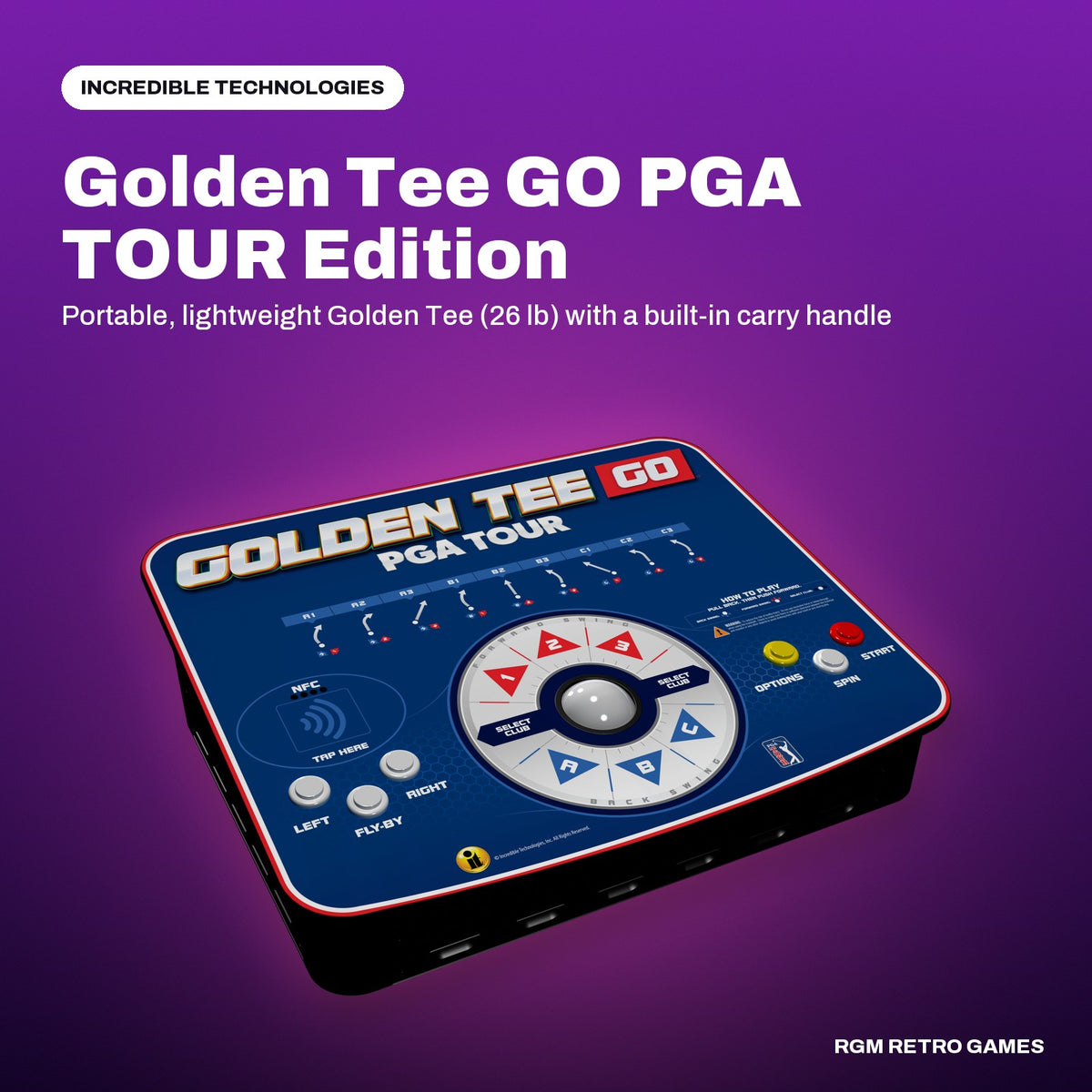 Golden Tee GO PGA TOUR Edition in a Incredible Technologies color scene