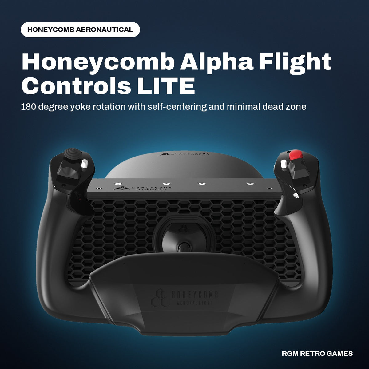 Honeycomb Alpha Flight Controls LITE in a Honeycomb Aeronautical color scene