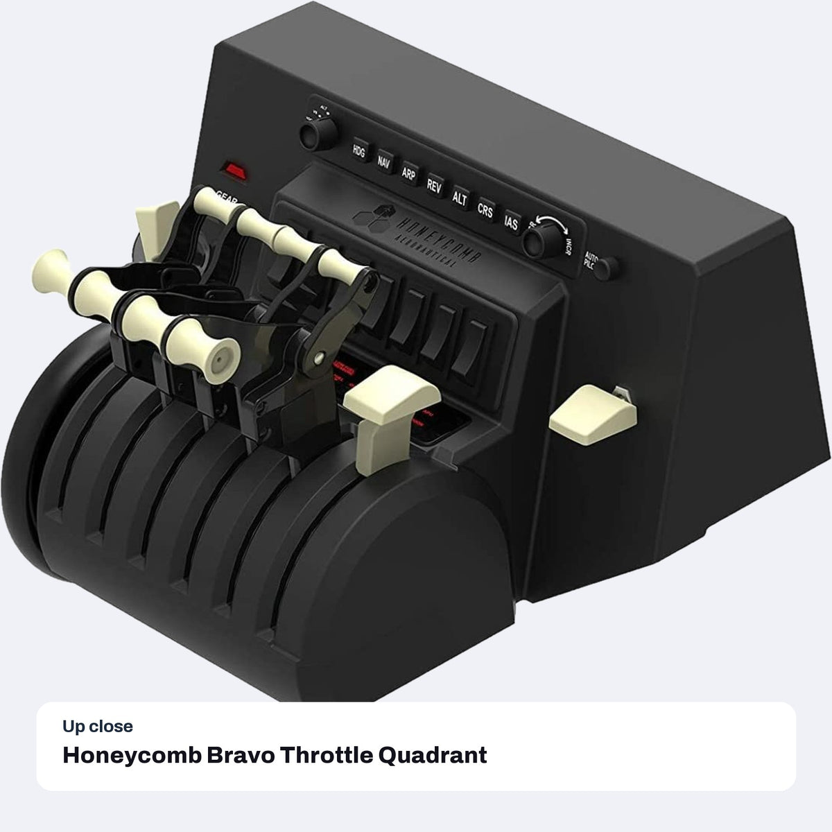 Honeycomb Bravo Throttle Quadrant, close-up detail