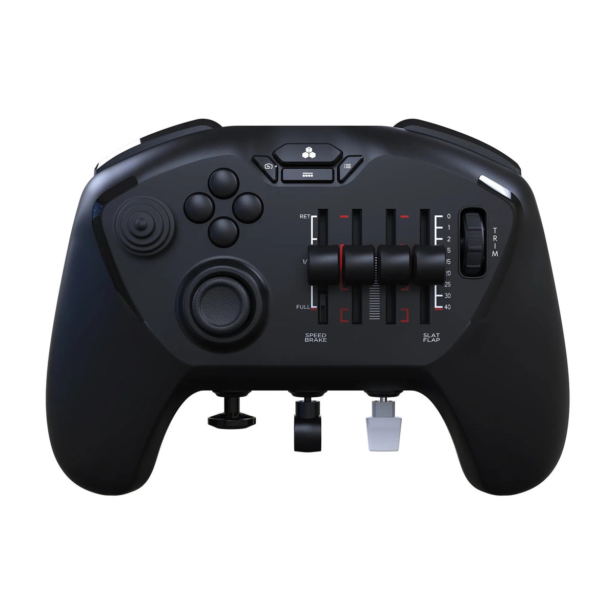 Honeycomb Echo Aviation Controller, front view on a white background