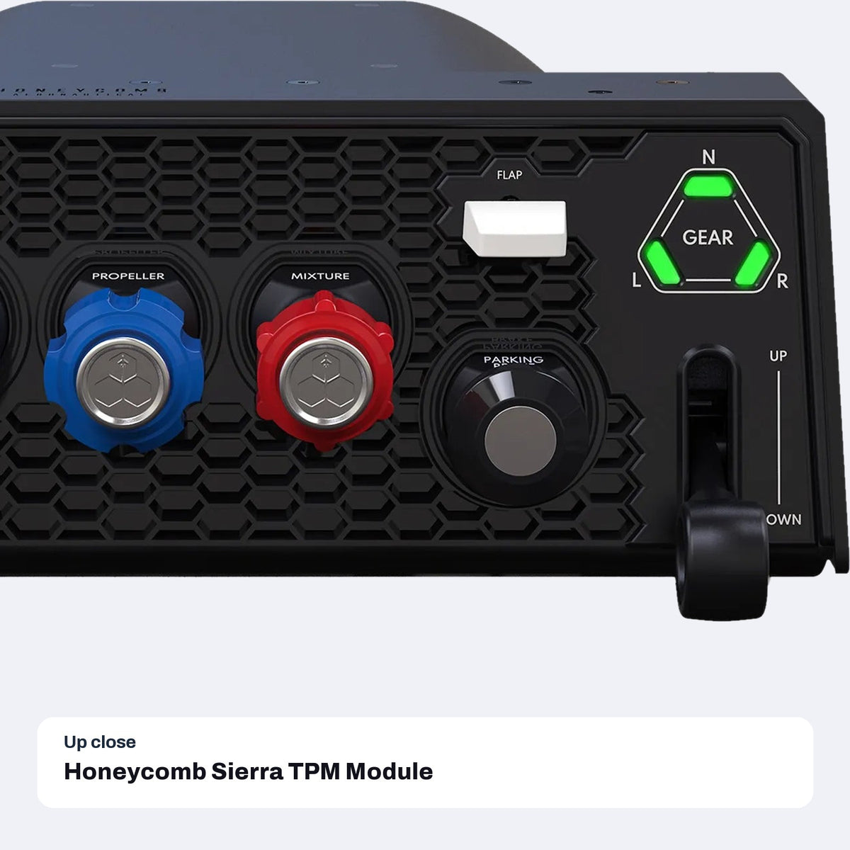 Honeycomb Sierra TPM Module (Throttle, Prop and Mixture Quadrant), close-up detail