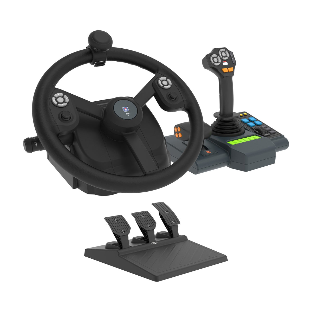 HORI Farming Vehicle Control System for PC (Windows 11/10), front view on a white background