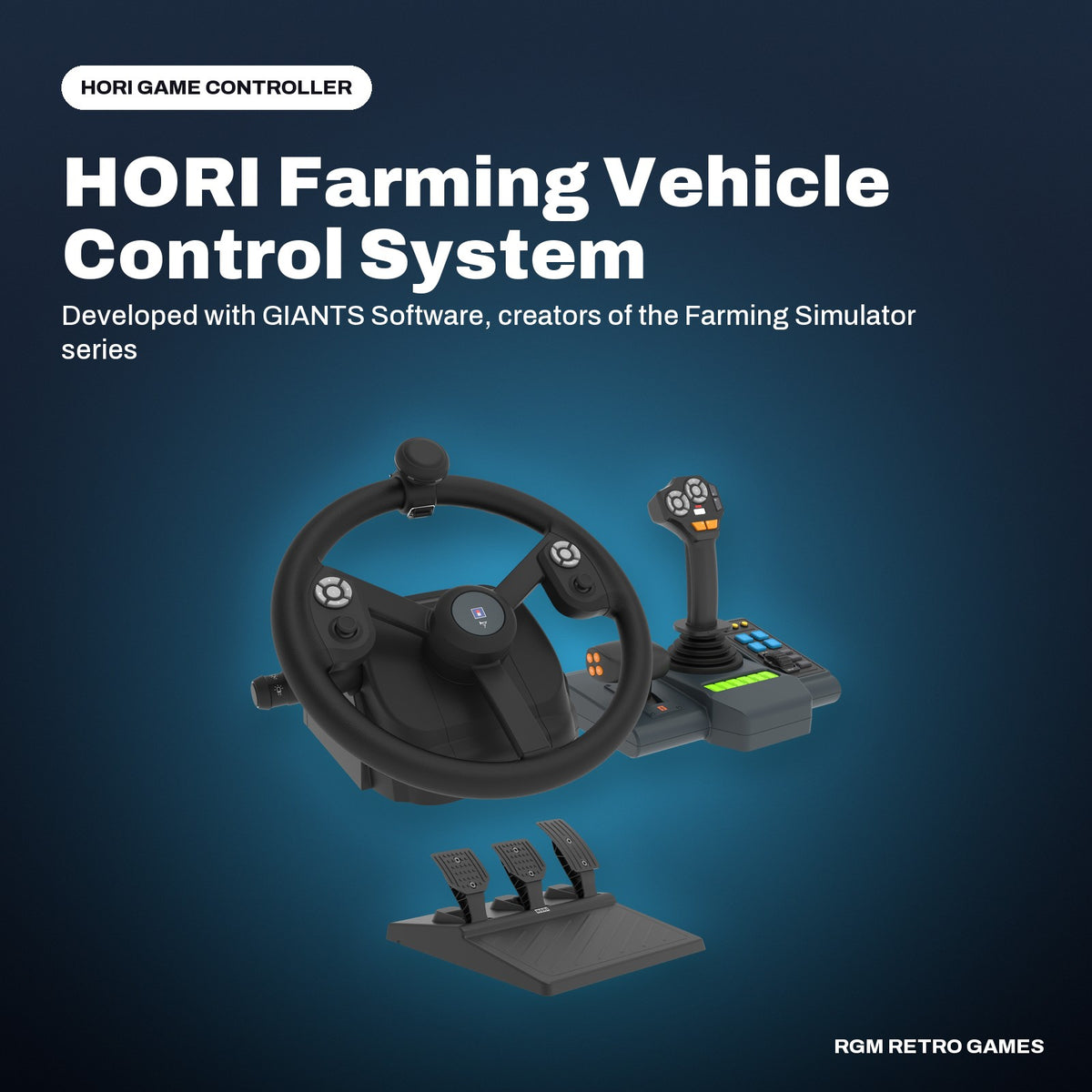 HORI Farming Vehicle Control System for PC (Windows 11/10) in a HORI color scene