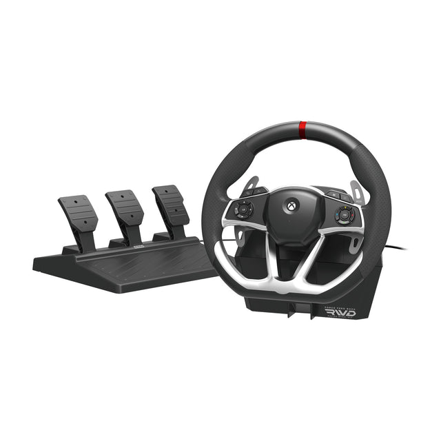 HORI Force Feedback Racing Wheel DLX Designed for Xbox Series X|S / Xbox One, front view on a white background